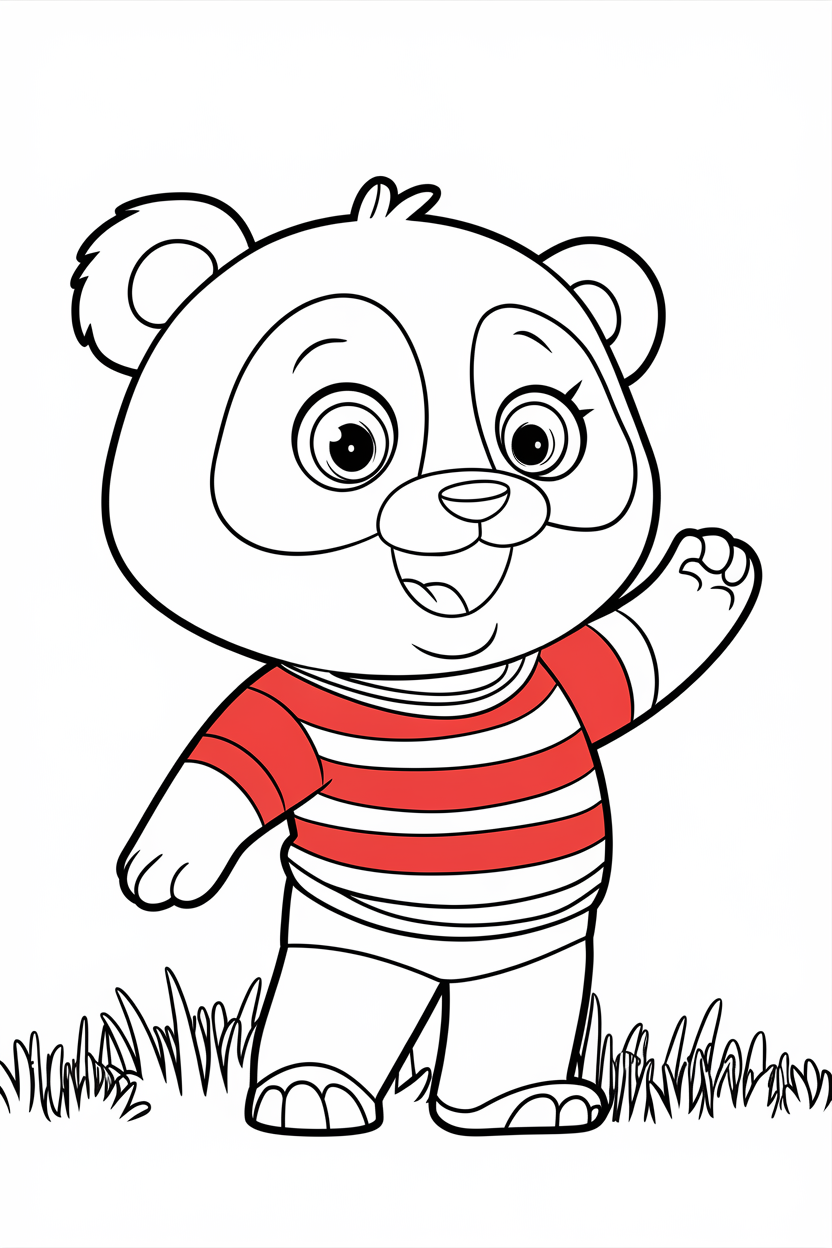 panda coloring pages free download