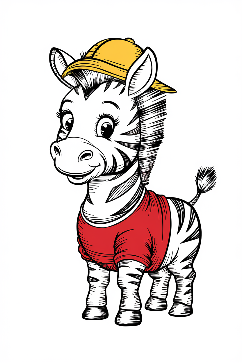 baby zebra coloring pages 