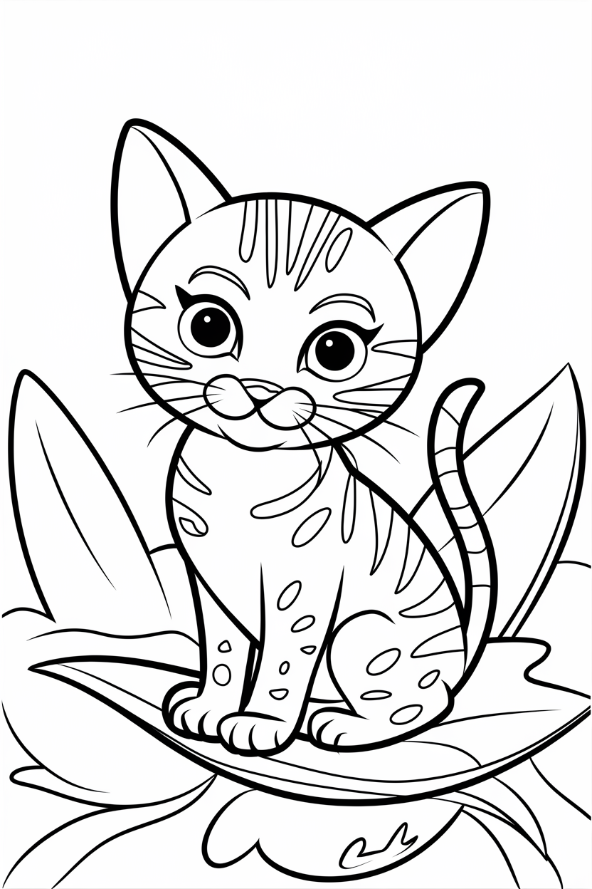 kitten coloring pages printable pdf
