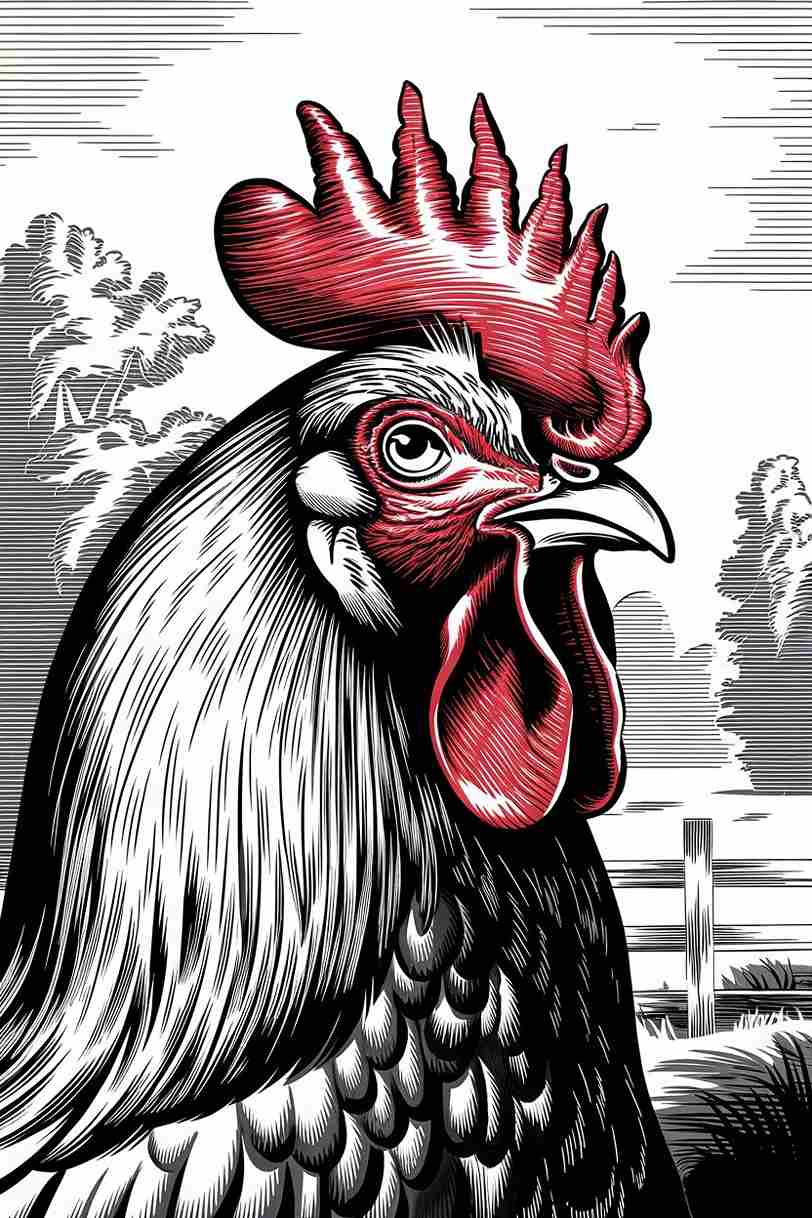 printable rooster coloring pages