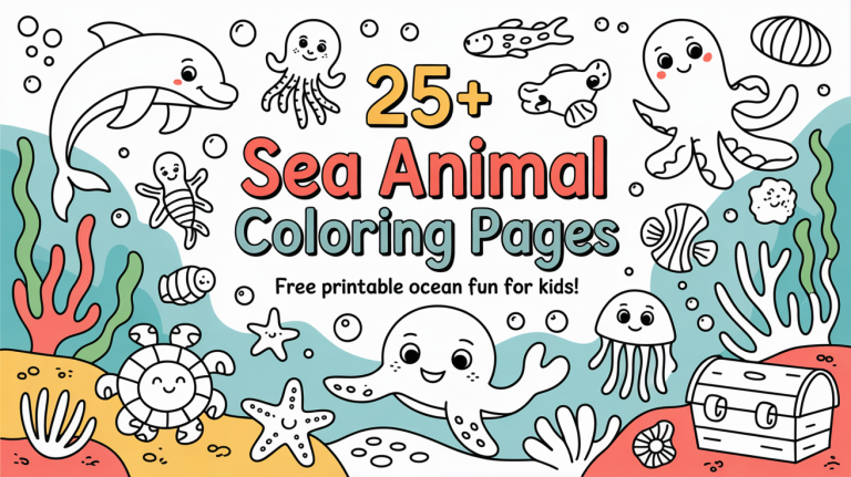 sea animal coloring pages