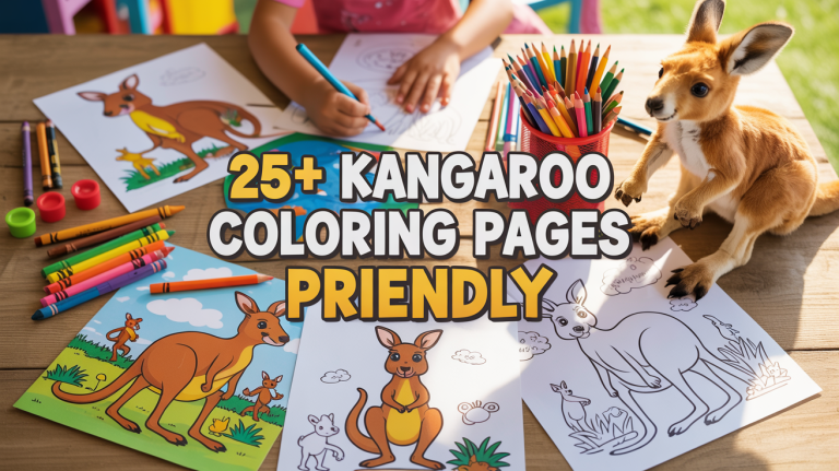 Kangaroo Coloring Pages