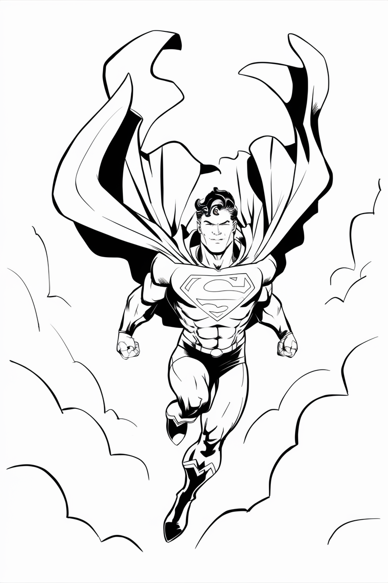superman coloring pages printable