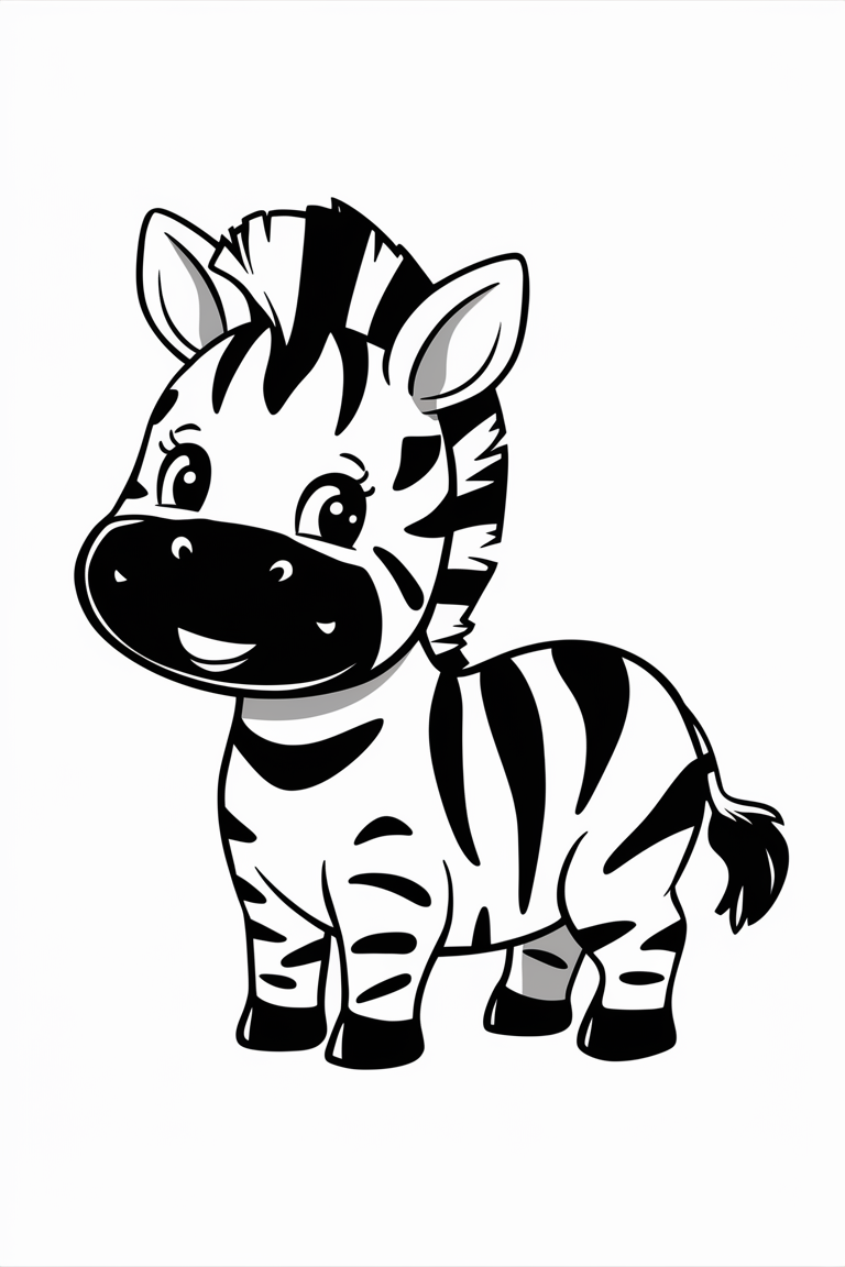 baby zebra coloring pages 