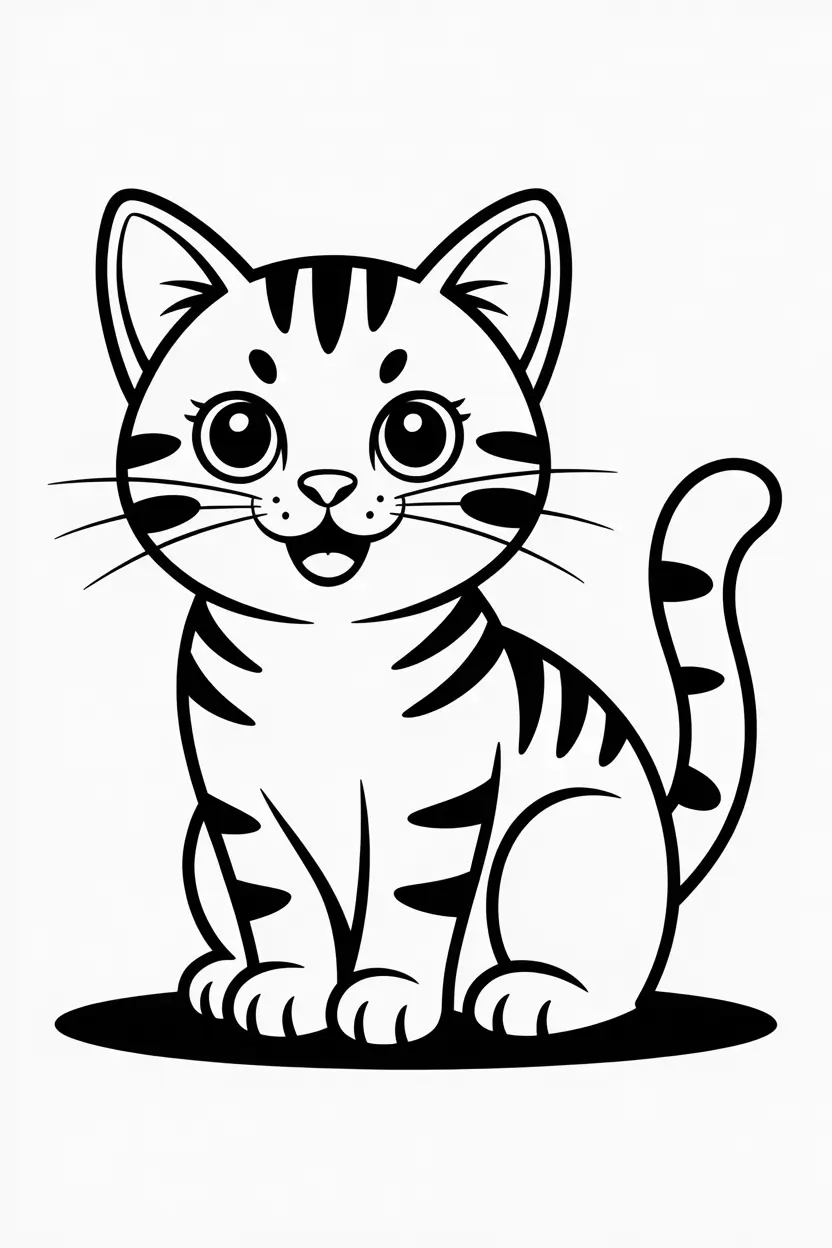 cat coloring pages pdf