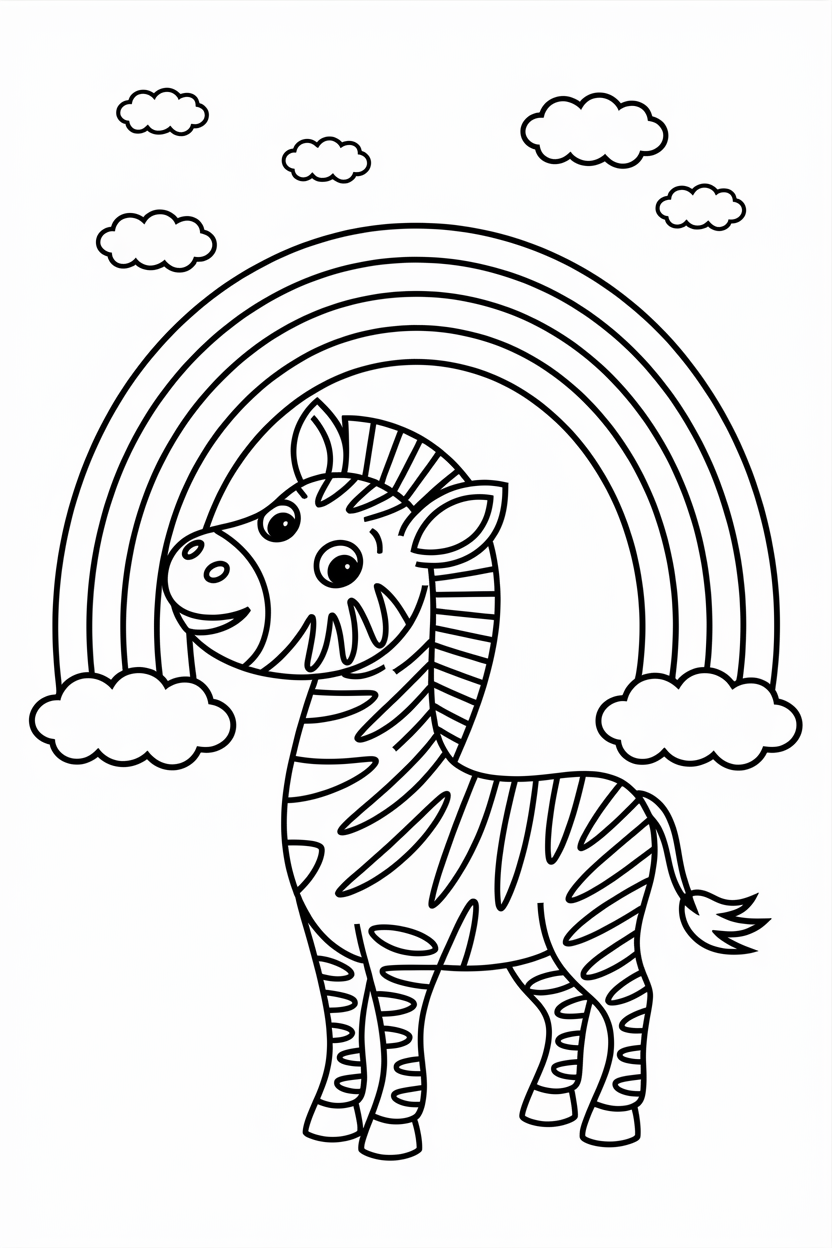 baby zebra coloring pages 