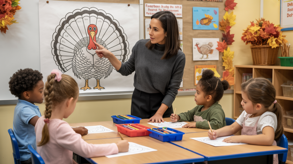 turkey coloring pages easy