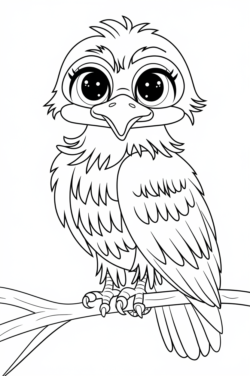 eagle coloring pages for Kids