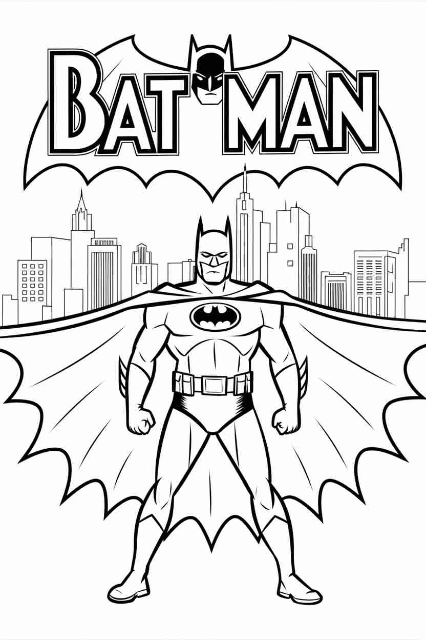 batman coloring pages printable free