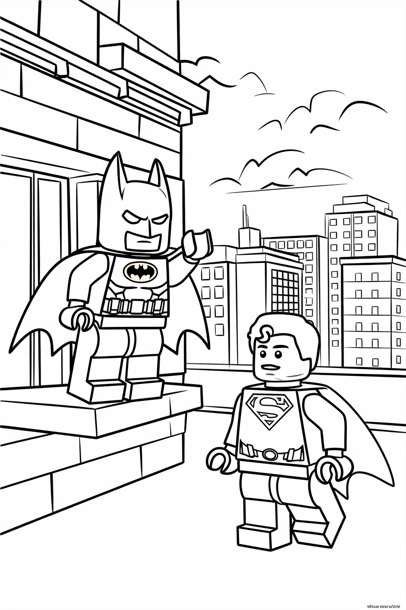 superman coloring pages for kids