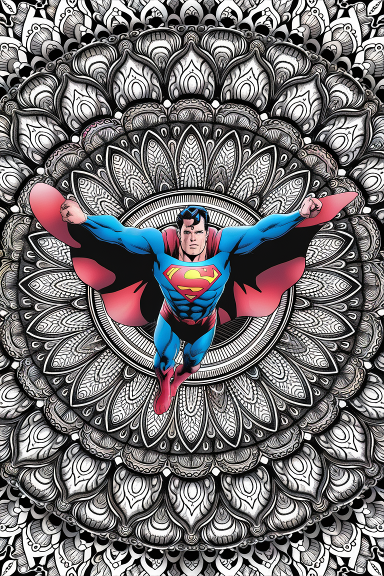 superman coloring pages for kids