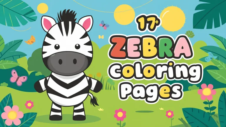 zebra coloring pages