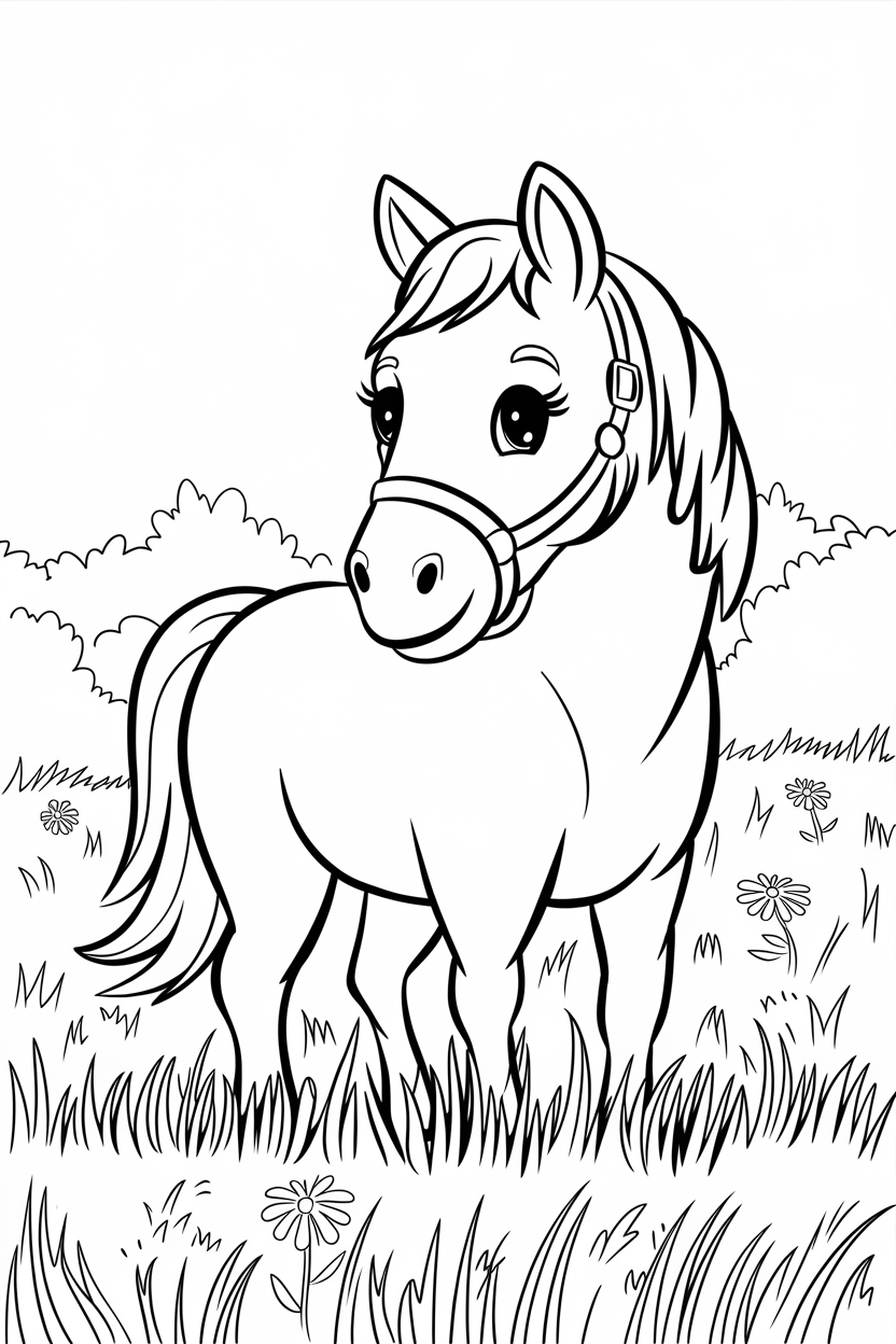 horse coloring pages for adults 