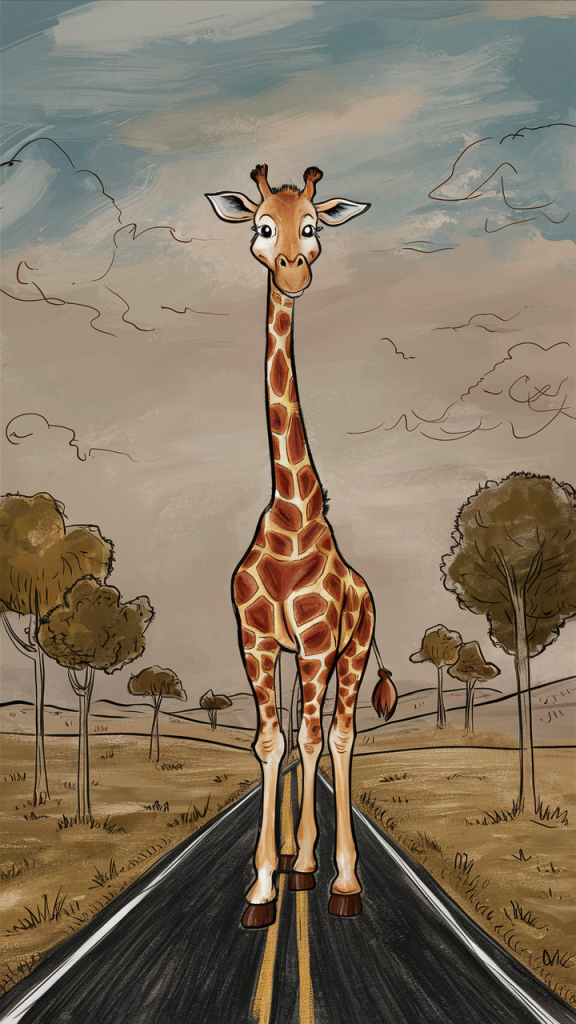 giraffe coloring pages for adults