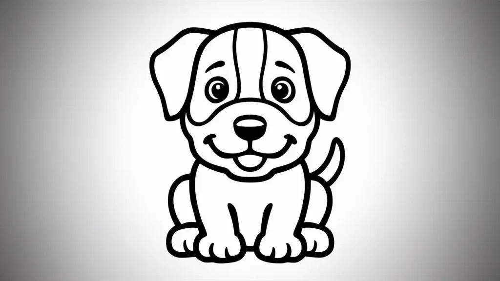puppy coloring pages free