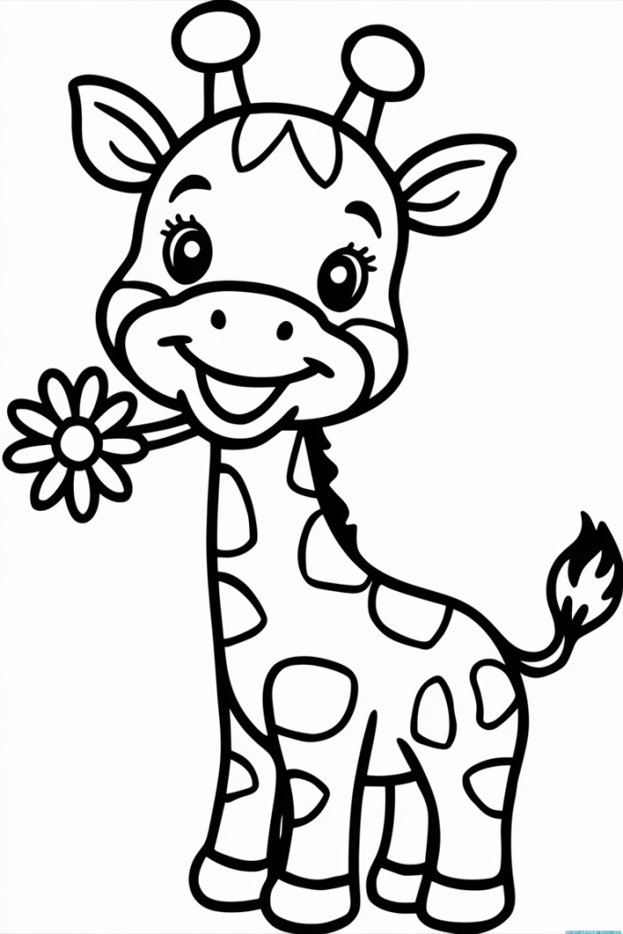giraffe coloring pages printable