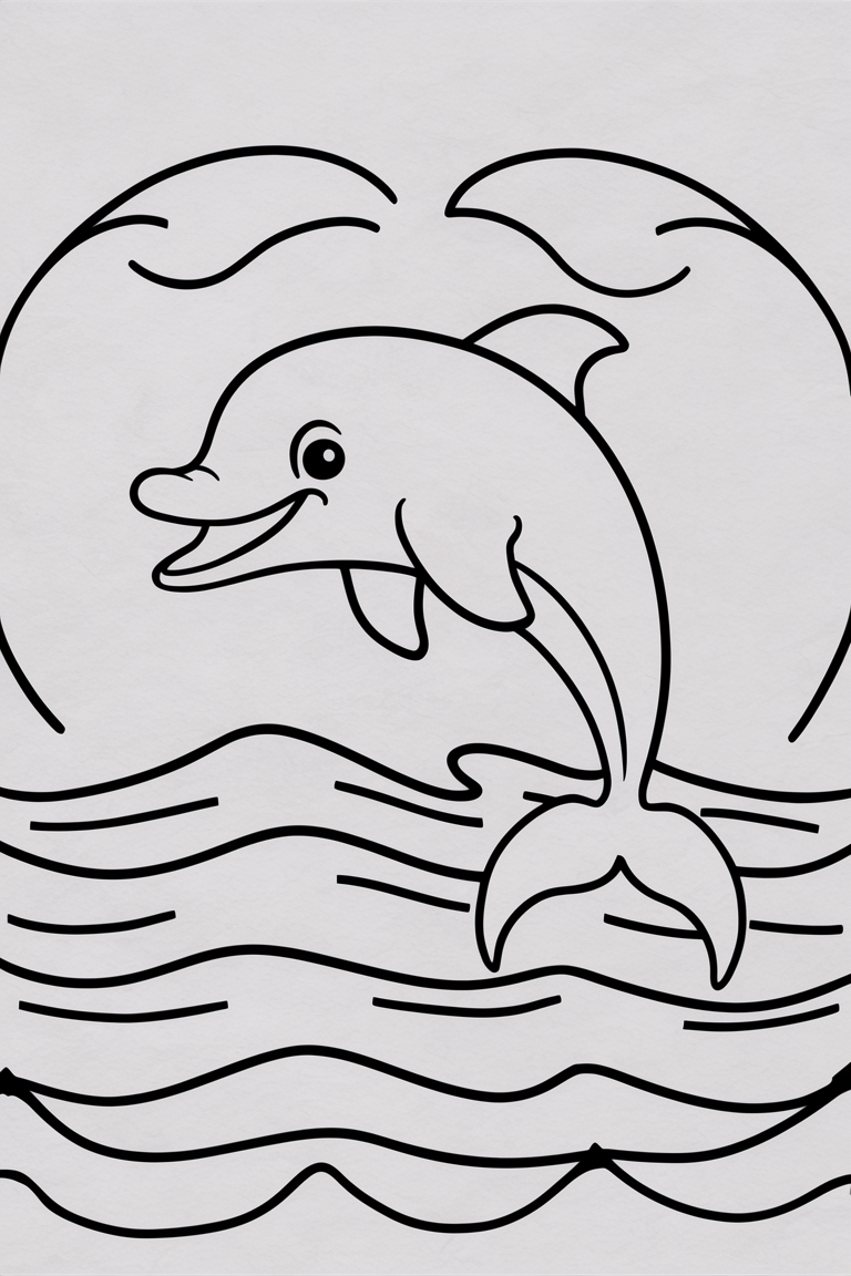 dolphin coloring pages for adults