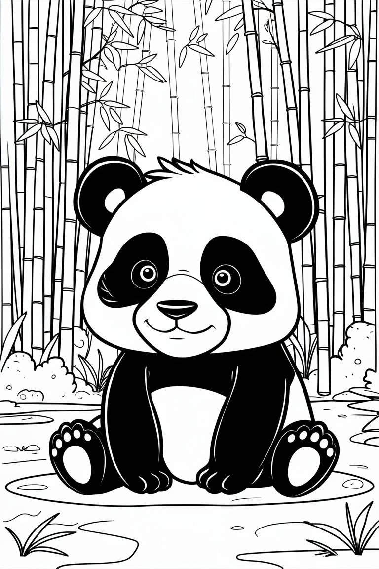 panda coloring pages free download