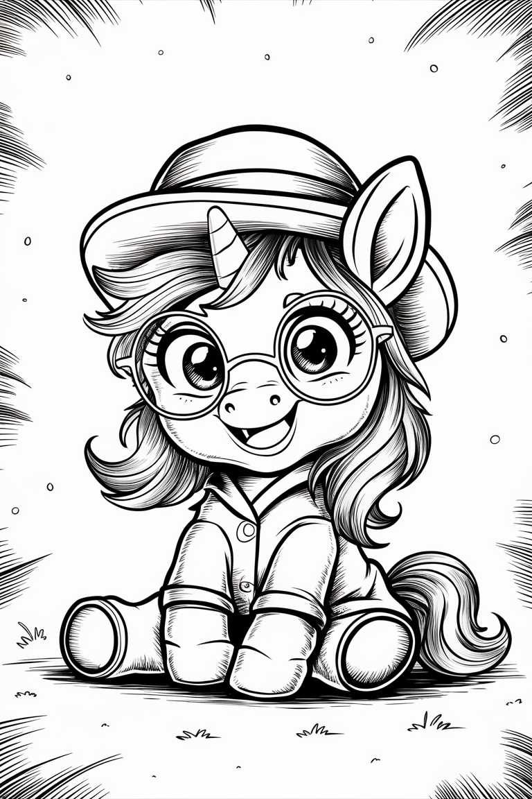 pony coloring pages printable free