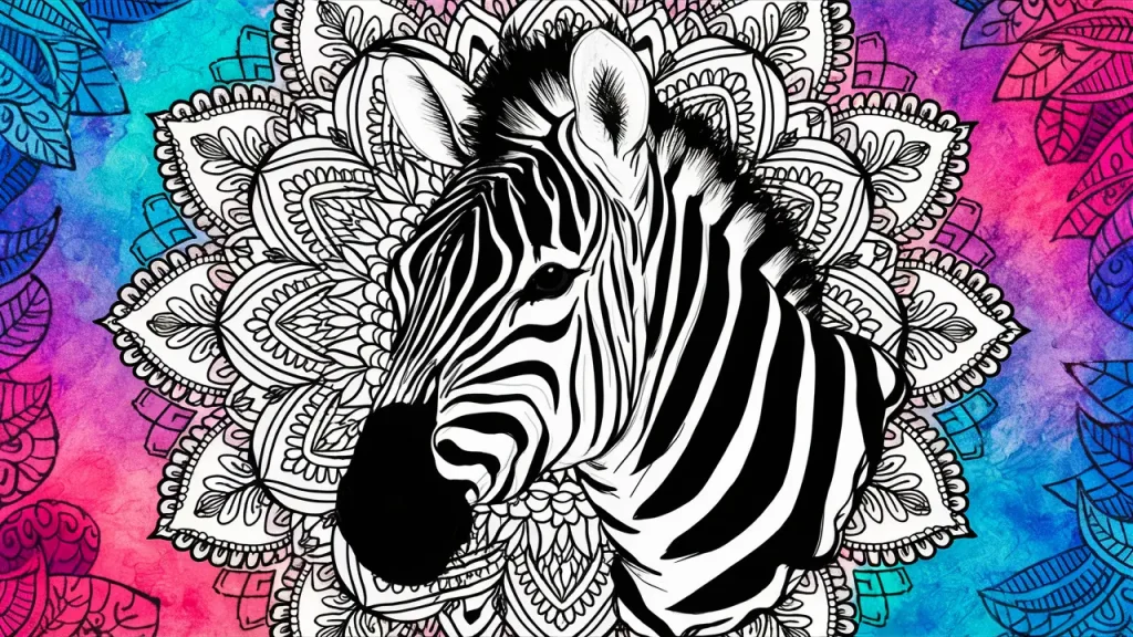 zebra coloring pages for kids printable