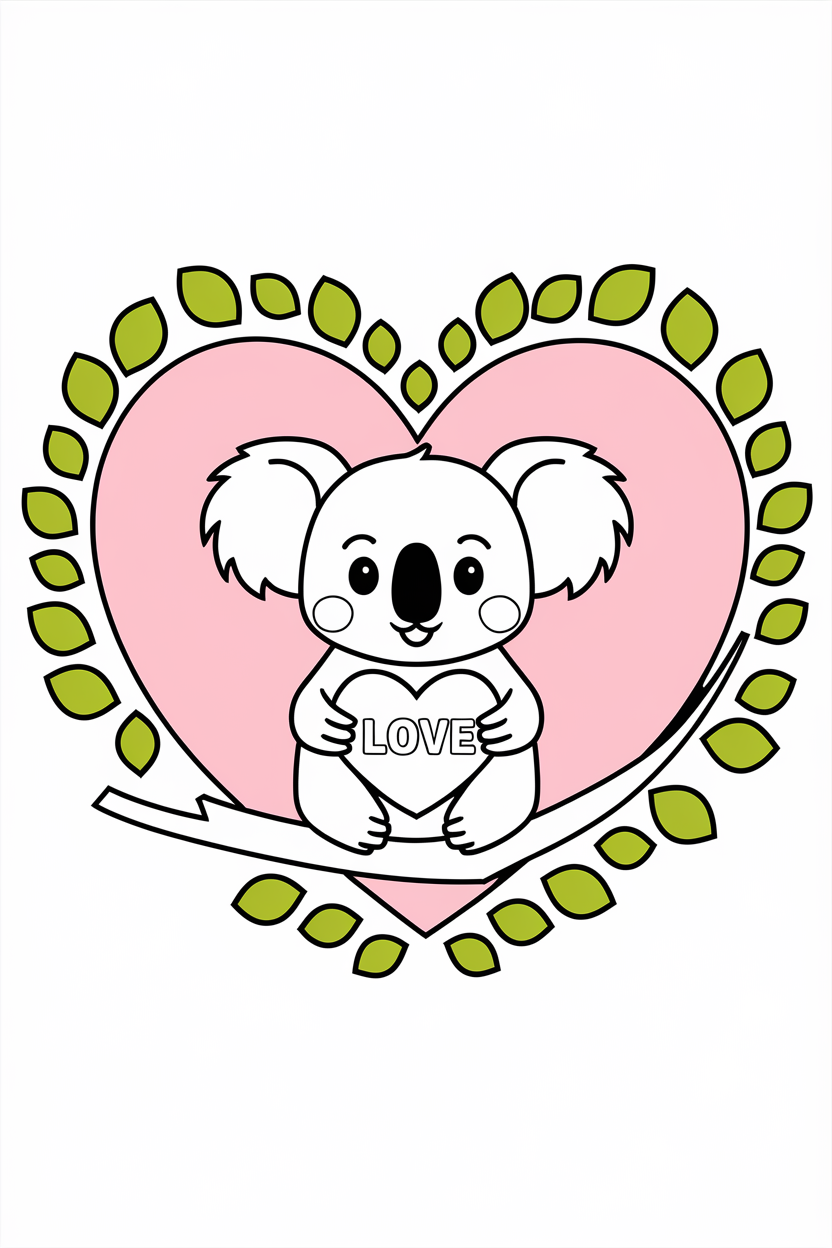 koala colouring book