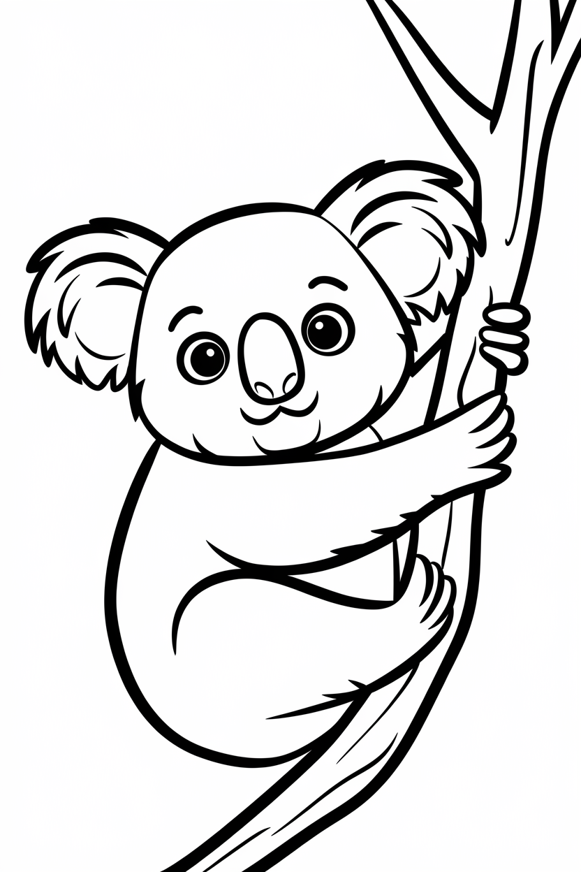 koala colouring book