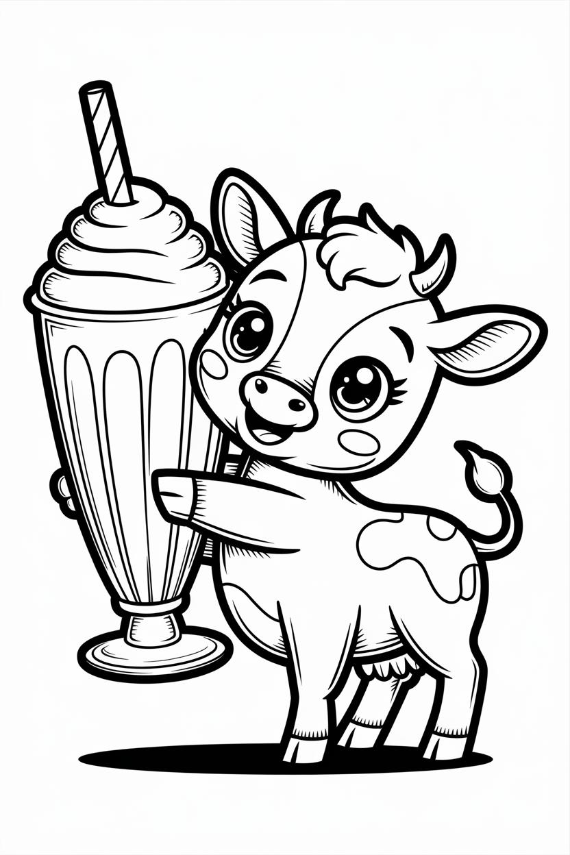 cow and calf coloring pages
