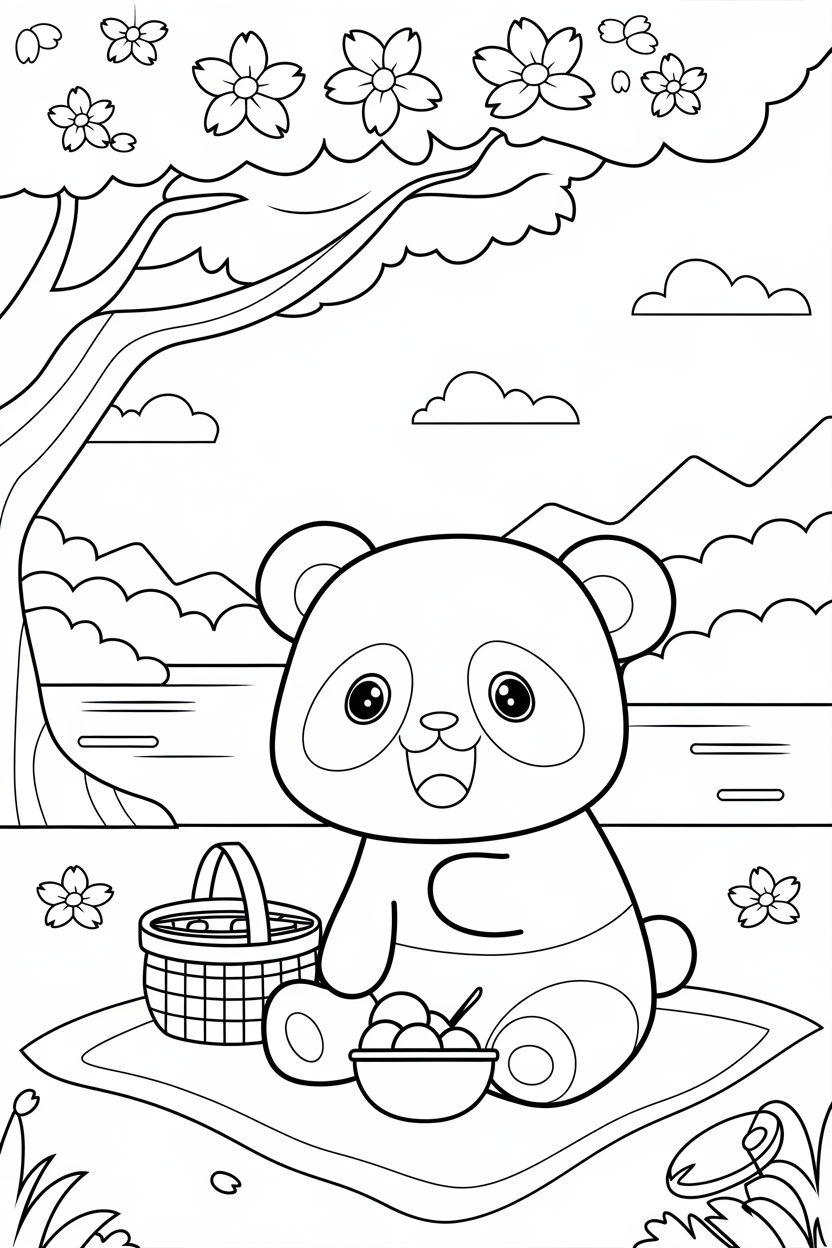 panda coloring pages free download