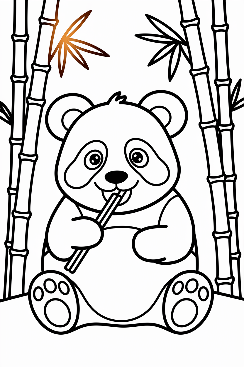 panda coloring pages free download