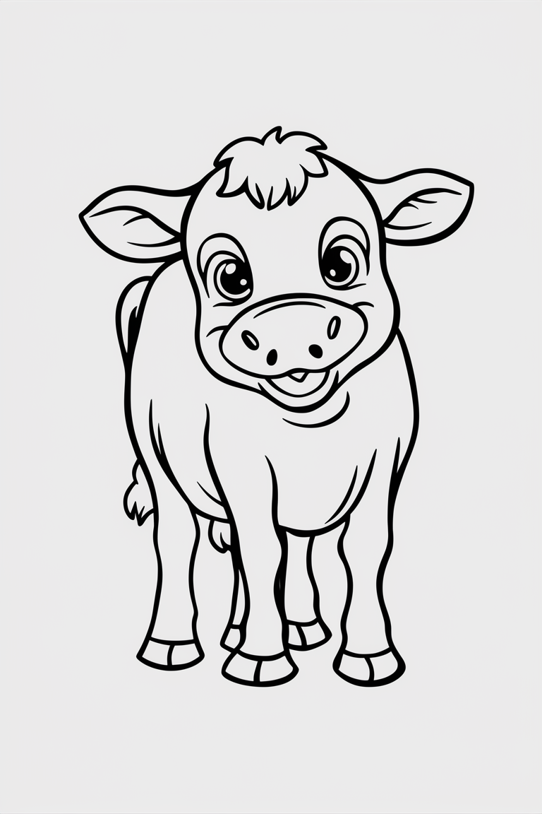 printable calf coloring pages