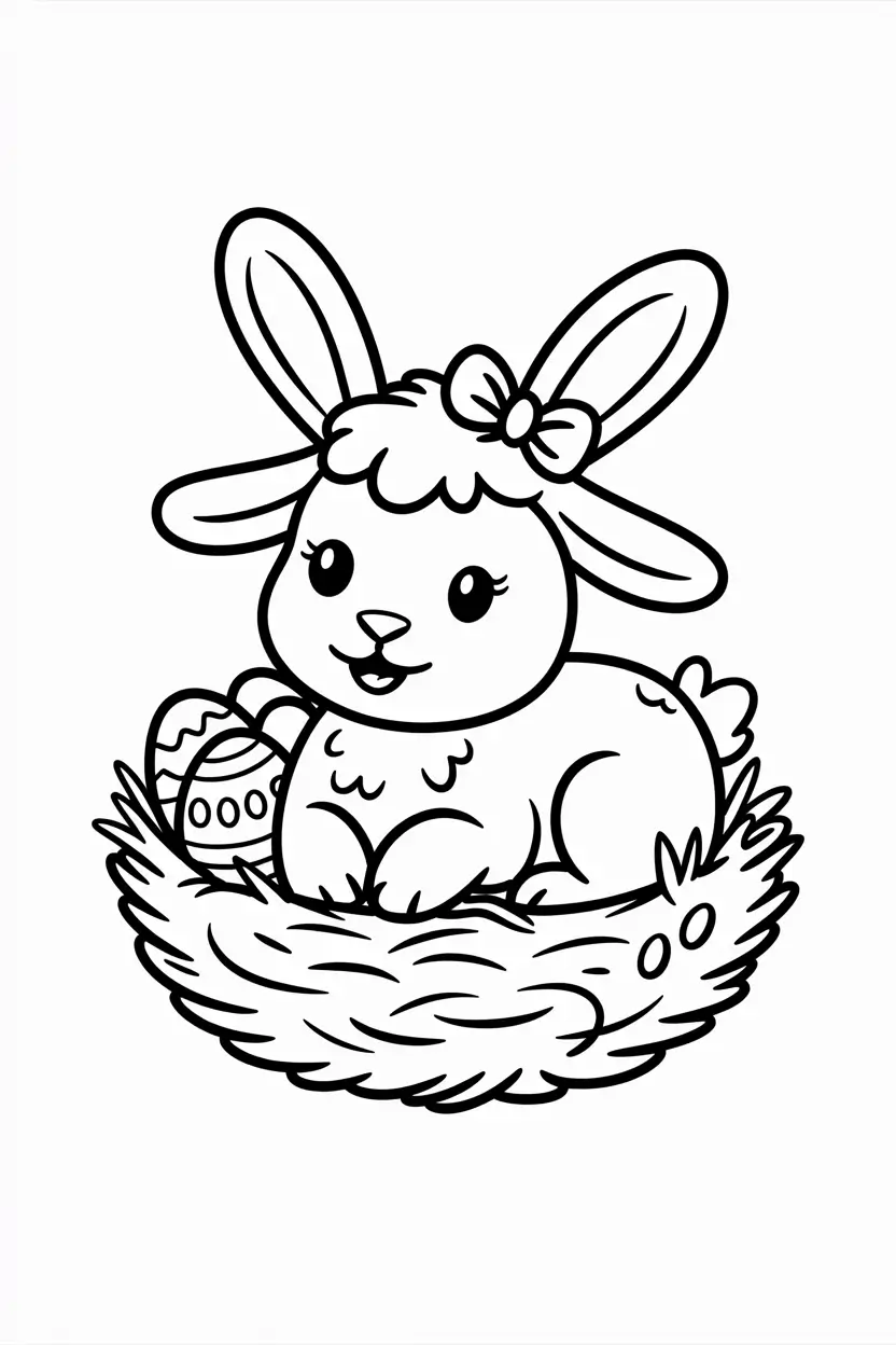 lamb coloring pages printable