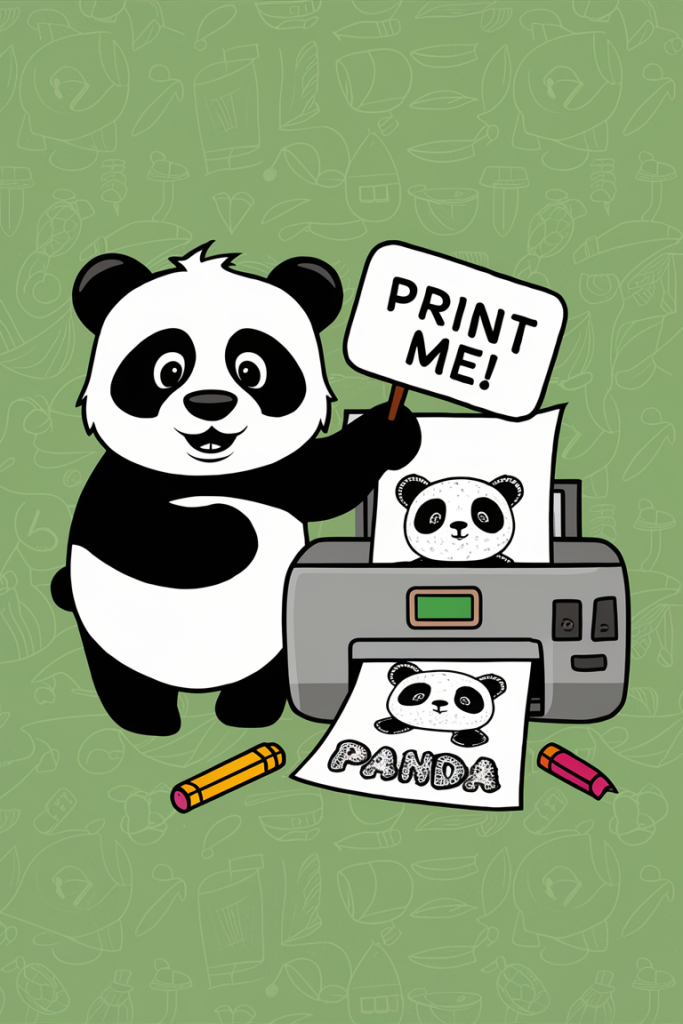 panda coloring pages printable