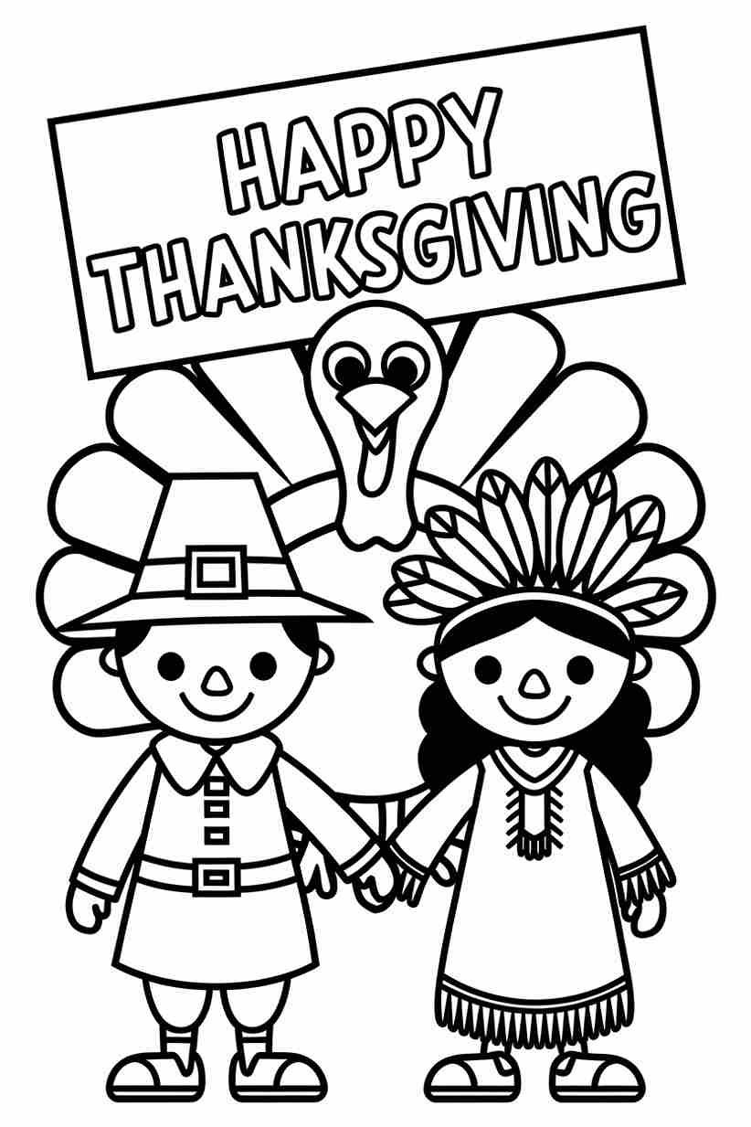 thanksgiving coloring pages