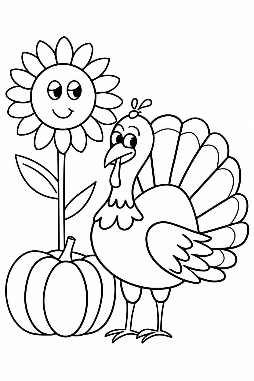 turkey coloring pages for toddlers