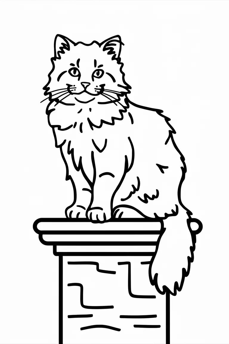 cat coloring pages free