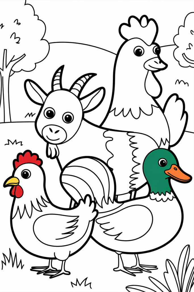 21+ Free Printable Farm Animal Coloring Pages (PDF)