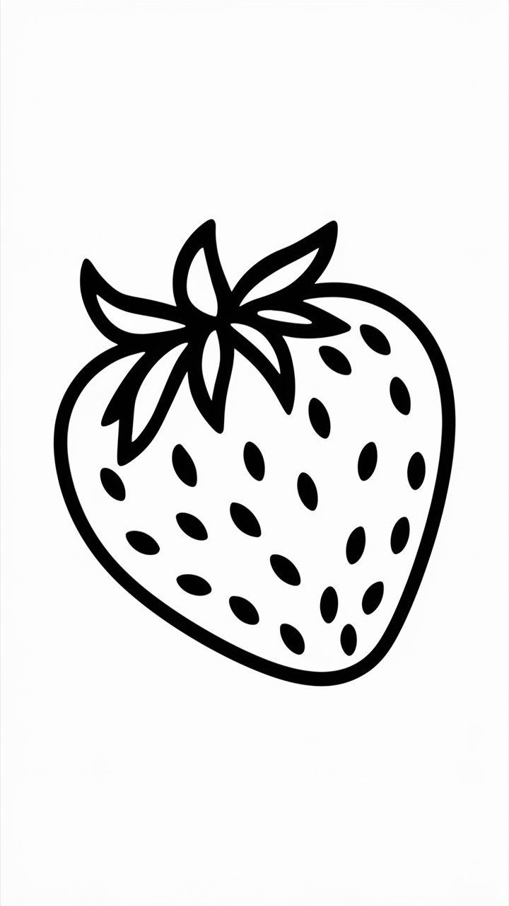 strawberry coloring pages free printable