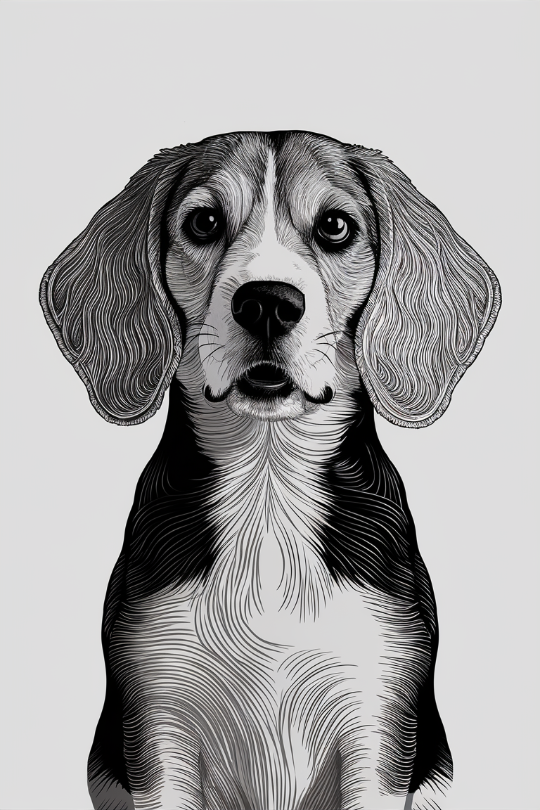 realistic dog coloring pages