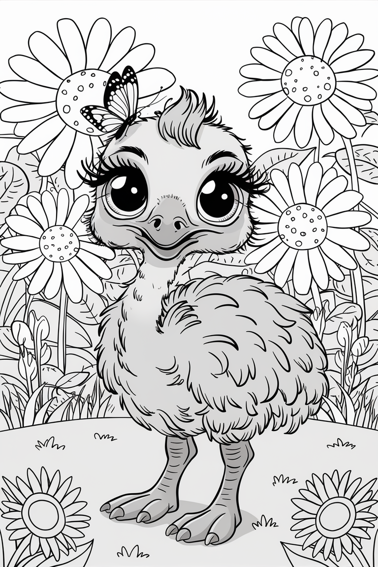emu coloring pages pdf