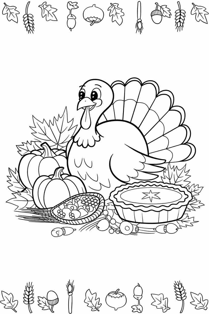 thanksgiving coloring pages