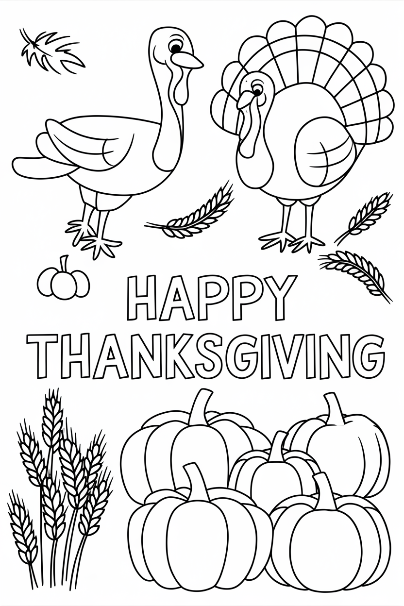 turkey coloring pages preschool