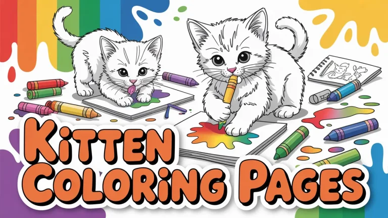 Kitten Coloring Pages