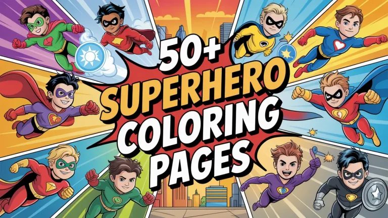 superhero coloring pages free printable