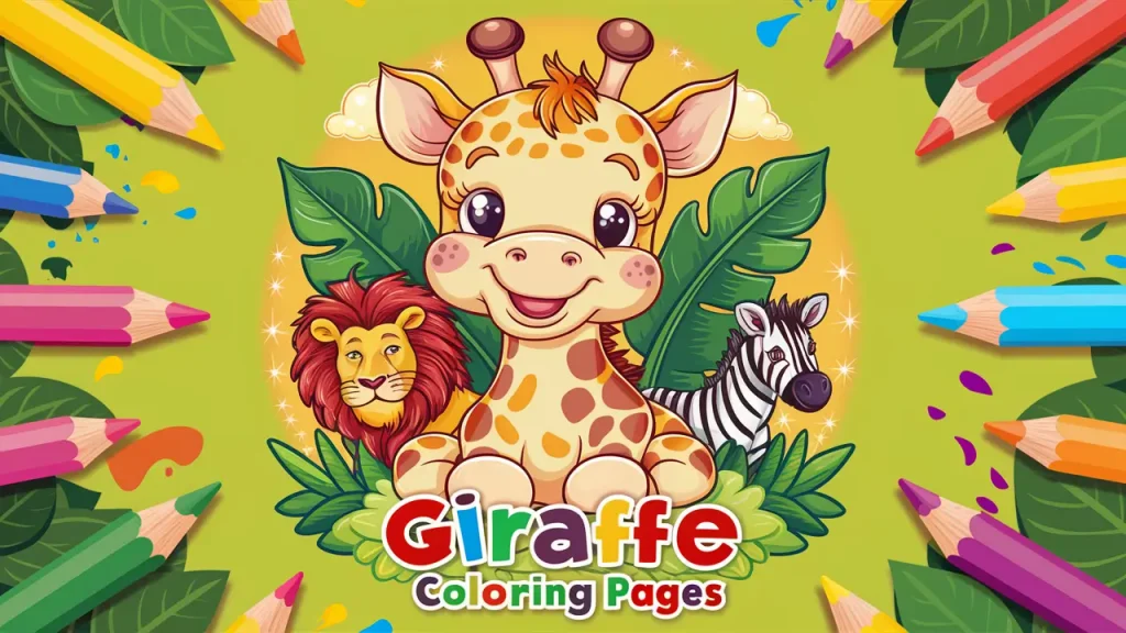 Giraffe Coloring Pages