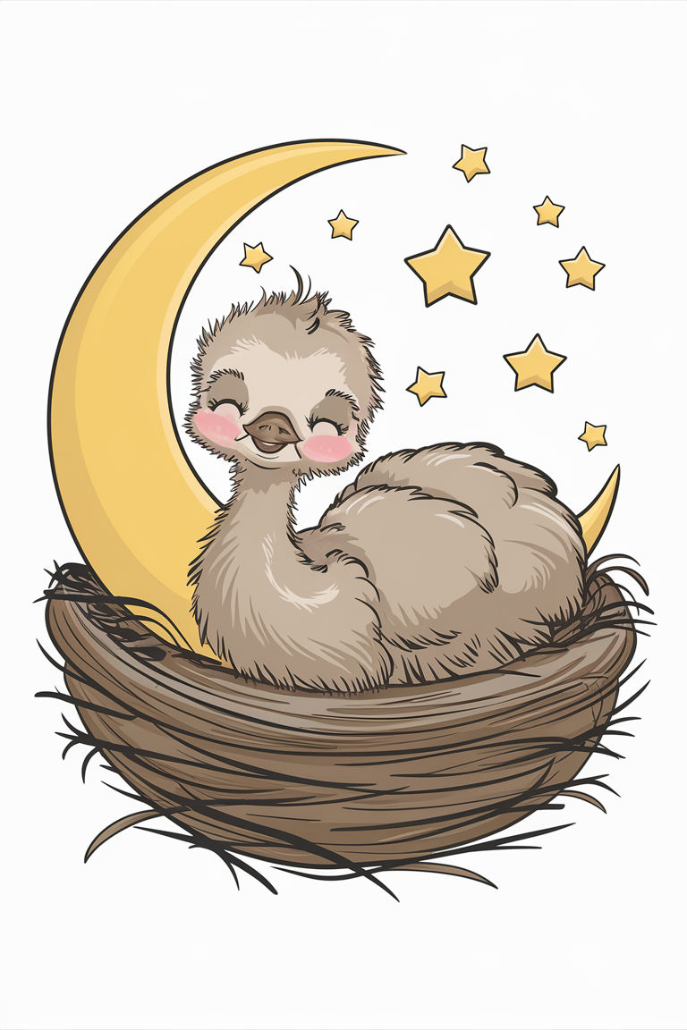 free printable emu coloring pages