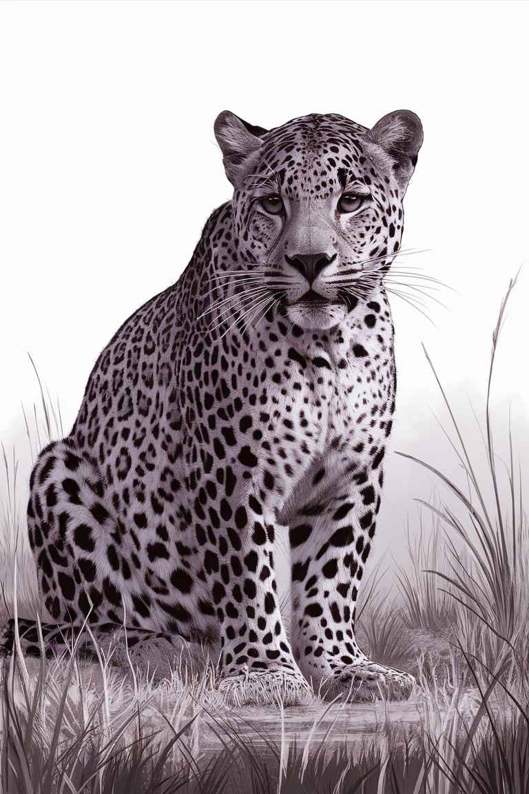 free printable snow leopard coloring pages