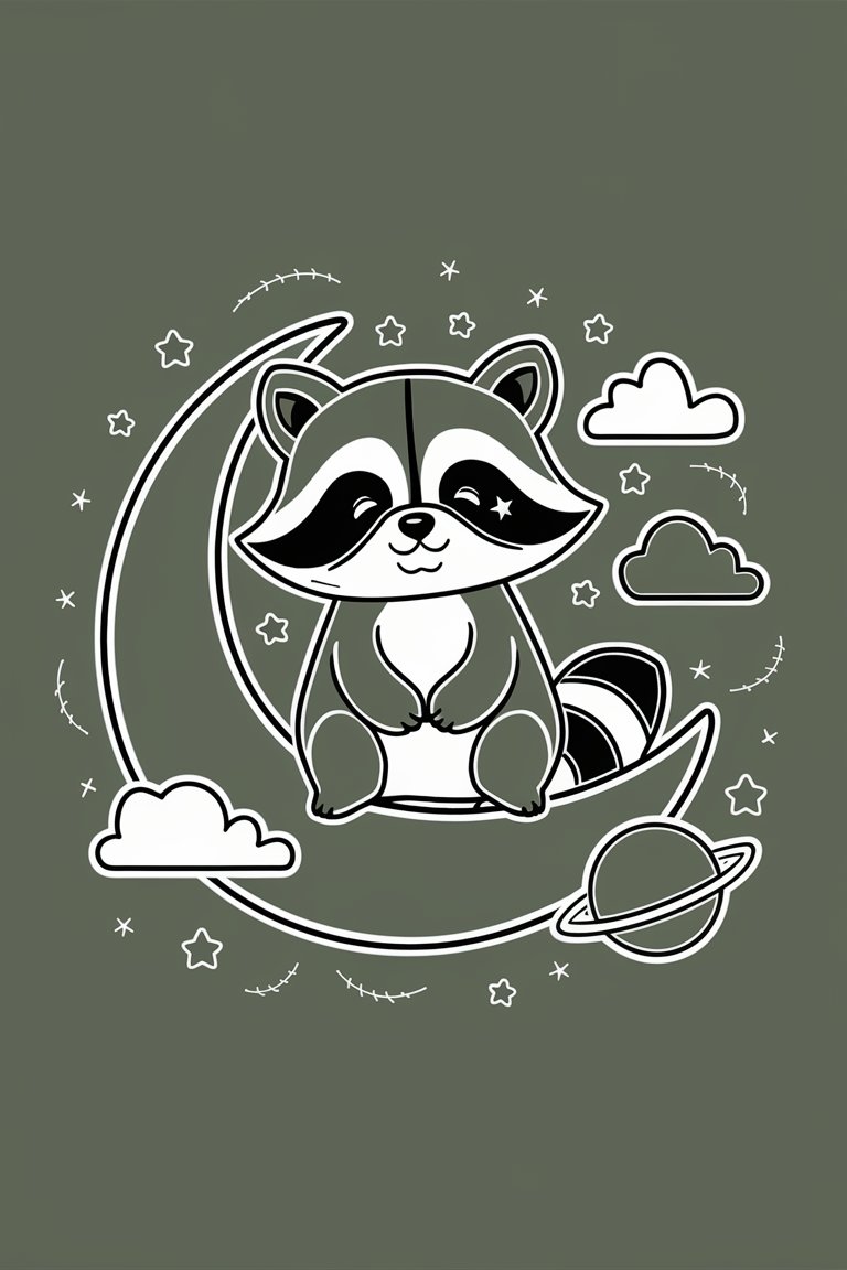 raccoon coloring pages printable free