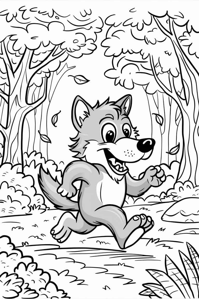 wolf coloring pages printable
