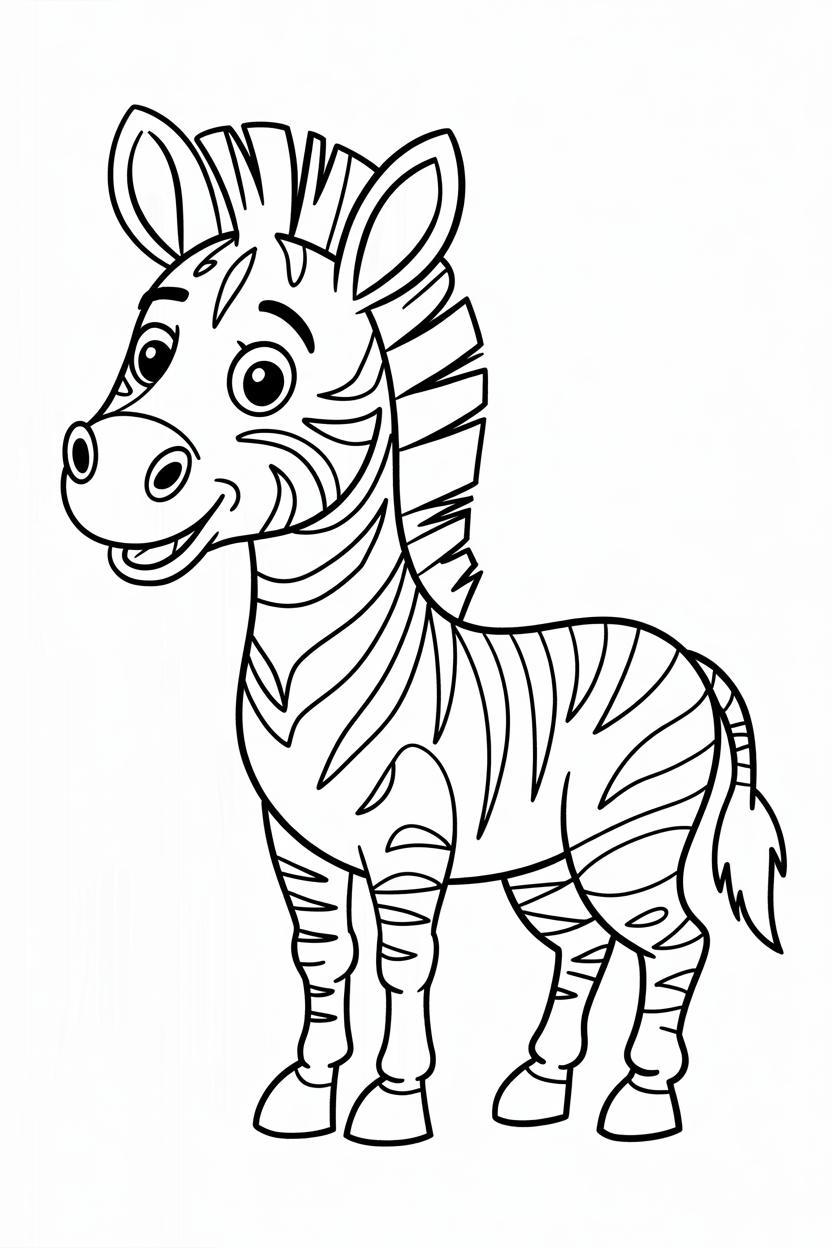 baby zebra coloring pages 