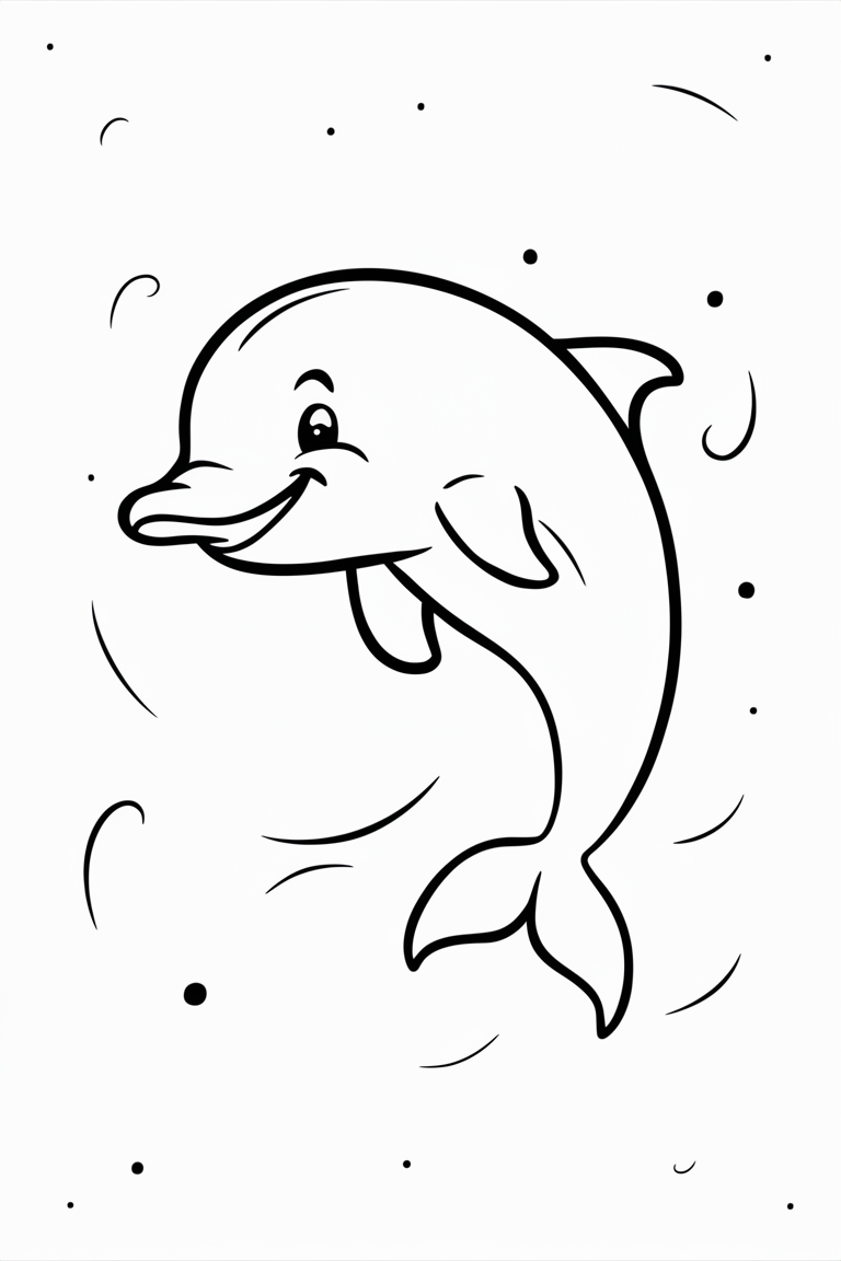dolphin coloring pages printable
